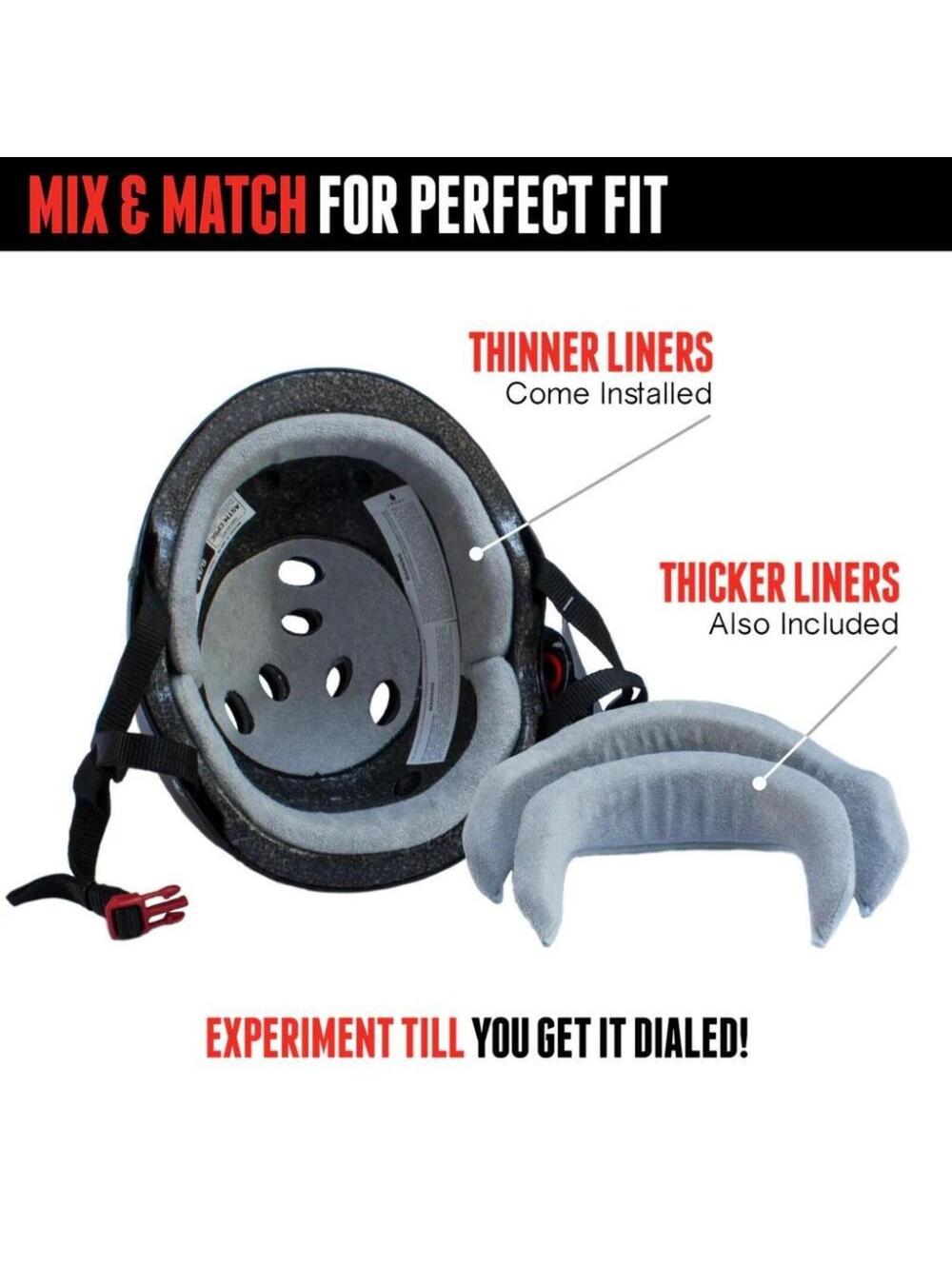 Triple Eight The Certified Sweatsaver Helmet Cycling/Roller Skating - Sunset - Picture 6 of 7